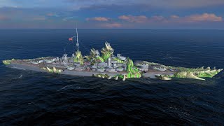 Ranked Battles  Bismarck Tier 8 german battleship  World of Warships Blitz [upl. by Malanie382]