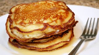 Easy HOMEMADE BUTTERMILK PANCAKE Recipe  The simple way [upl. by Eirhtug]