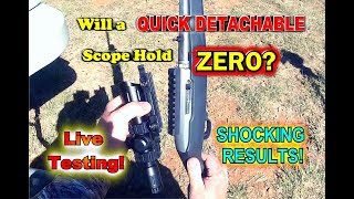 Will a Quick Detach scope hold Zero after being removed Live Testing [upl. by Sinnod]