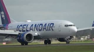 Icelandair B737 MAX8 Landing Schiphol [upl. by Akim]