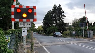 Halogen Lights at Fulbourn Level Crossing Cambridgeshire [upl. by Emilia]