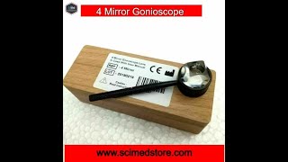 Unboxing 4 Mirror Gonioscope Lens Black With Handle In Wooden Safety Case [upl. by Odareg]