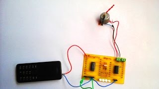 Control the Direction of Rotation of a DC Motor using Mobile Phone through MT8870 [upl. by Robert]