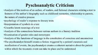 44 Psychoanalytic Criticism [upl. by Lenni]