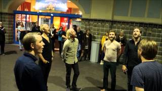 Árstíðir  Heyr himna smiður  Choir in a public TrainStation [upl. by Htrowslle]