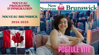 NOUVEAU PROGRAMME DIMMIGRATION AU NOUVEAU BRUNSWICK 20242025 immigrationcanada [upl. by Oivalf]