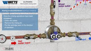 ULTRAMIX® Thermostatic Mixing Valves🔵Rinsing and Disinfection Procedure Thermal or Chemical [upl. by Halonna762]