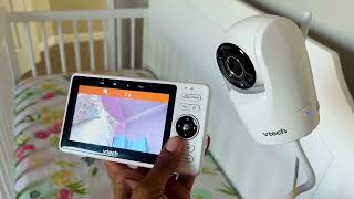 VTech vm901 Baby Monitor Review and Demo from a Mom of 2 [upl. by Gorman]