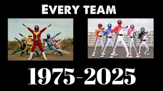 Every Sentai ranger 19752025 [upl. by Yornoc]