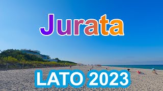 JURATA wejście na plażę nr 60 obok Hotelu Bryza  JURATA spacer po plaży  Półwysep Helski Lato 2023 [upl. by Benedix]