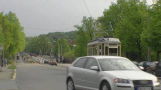 HD Historische Straßenbahn in der Klusstraße Halberstadt [upl. by Cartie]