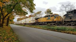 UP 6706 patched CNW trails NS 28X near Pinola IN [upl. by Sev10]