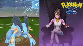 How to beat sierra in pokemon go  shadow nidoran [upl. by Sesilu]