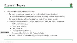 ENGR 216 Lecture 10 Exam 1 Review 20160922 [upl. by Maloy]