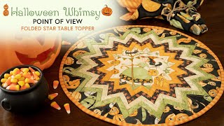 How to Make a Point of View Folded Star Table Topper  a Shabby Fabrics Tutorial [upl. by Ferde]