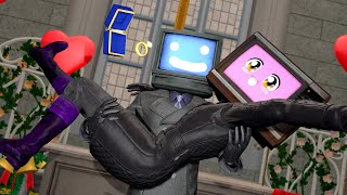 NEW TV WOMAN amp TV MAN VENOM COLLAB  TV Man Saves TV Woman in Garrys Mod [upl. by Inava943]