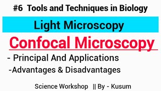 Confocal Microscopy Light MicroscopyMSc Zoology final Science Workshop Kusum [upl. by Shewmaker]