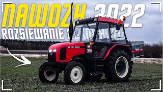 Zetor Na Nawigacji ☆ Nawozy Azotowe 2022 ✔ Rozsiewanie 20kmh ✔ Początek Sezonu 2022 ☆ Zetor 5320 [upl. by Erbas340]