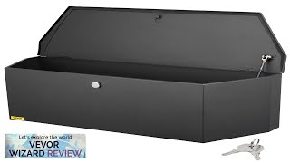 VEVOR Trailer Tongue Box Carbon Steel Tongue Box Tool Chest Heavy Duty Review [upl. by Nellaf305]