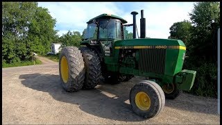 John Deere 4840 Disking [upl. by Wilkie]