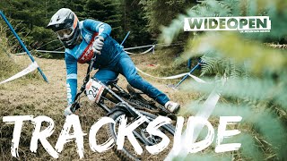 TRACKSIDE Innerleithen British National Downhill RAW 2021 [upl. by Leirbag]