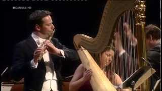 Anneleen Lenaerts and Walter Auer play Concerto for flute and harp in C major KV 299 by Mozart [upl. by Sulamith]