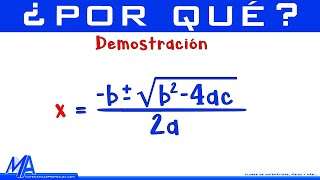 Demostración de la fórmula general [upl. by Atela]