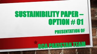 CFAP  Sustainability Paper [upl. by Booth]