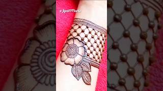 Boarder mehandi design ❣️mehandi trending newsong trend song Jyoti9T9arts shorts ytshort [upl. by Oicnecserc51]