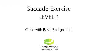 Vestibular amp Concussion Exercise  Saccade Level 01 [upl. by Mozes257]