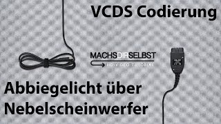 Golf VI Abbiegelicht über Nebelscheinwerfer aktivieren mit VCDS Tutorial HD [upl. by Neroled509]