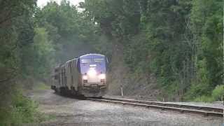 Amtrak Train P448 on the Post Road Subdivision [upl. by Aizirtap]