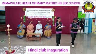 Hindi club inauguration 2024 25 [upl. by Adnamas898]