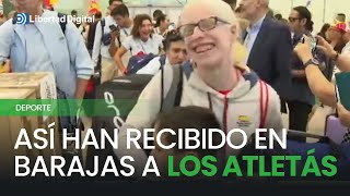 Así han recibido en Barajas a los atletás paralímpicos [upl. by Uriia903]