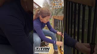 April Wilkerson Installs Snapn Lock Level Balusters [upl. by Geof]