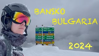 Skiing in Bansko Bulgaria 2024  Skiing on all slopes [upl. by Barney]