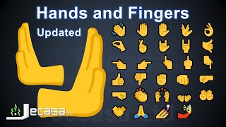 Emoji Meanings Part 3 Updated  Hands and Fingers  Signs  English Vocabulary [upl. by Bebe352]