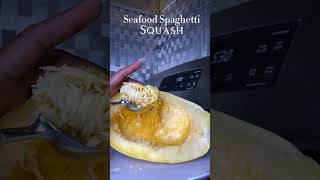 The Viral Spaghetti Squash the seafood way  🔥recipe 👉🏾 [upl. by Ilyak465]