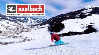 So ist das Skifahren im Skicircus Saalbach Hinterglemm Leogang Fieberbrunn [upl. by Nacim]