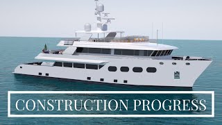 EUROCRAFT 44M EXPLORER  435M14209quot Eurocraft new build yacht for sale  Construction progress [upl. by Gaulin220]