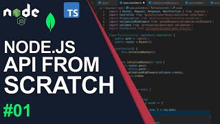 Nodejs API From Scratch Using TypeScript Express And MongoDB 1 [upl. by Giverin]