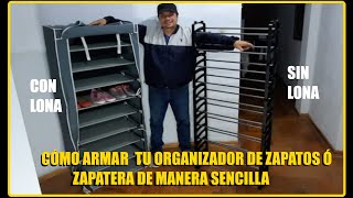 COMO ARMAR TU ZAPATERO DE MANERA SENCILLA 👠👢👞👟🥾 fácil y rápido Shoe rack storage [upl. by Boot828]