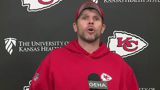 Linebackers coach Brendan Daly discusses Chiefs preparations heading into Week 18 and the playoffs [upl. by Tucky]