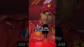 Carlos shares his insane routine for the Las Vegas GP 🤯 f1 formula1 source F1TV [upl. by Atiuqrahs960]