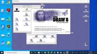 Corel DRAW 8 MacOS in Sheepshaver on ARM64 Windows 10 [upl. by Tarrsus]