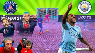 PSG vs MANCHESTER CITY Neymar decisivo allultimo secondo ma si va ai Rigori  Fifa 21 Volta [upl. by Hasen]