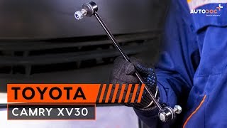 Wie Toyota Camry XV30 Koppelstange  Pendelstütze hinten wechseln TUTORIAL  AUTODOC [upl. by Notsecnirp583]