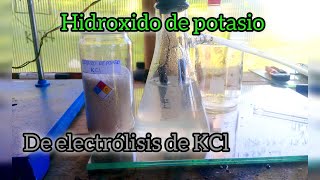 Haciendo HIDROXIDO DE POTASIO con KCl [upl. by Nisa234]