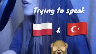 ASMR ♡ Trying to speak Polish and Turkish while brushing you ♡ [upl. by Ahsiekam]