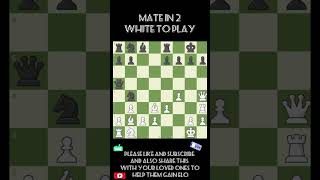 Chess puzzle 17 White to play  chess chesspuzzles chessgame matein2 checkmate kingkiller [upl. by Eiddet]